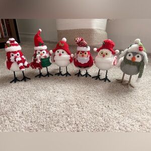 Lot 6 Target Wondershop Featherly Friends Winter Christmas Birds